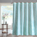 Polyester Shower Curtain, Waterproof Bath Curtain with Hooks