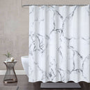 Polyester Shower Curtain, Waterproof Bath Curtain with Hooks