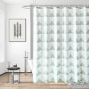 Polyester Shower Curtain, Waterproof Bath Curtain with Hooks