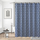 Polyester Shower Curtain, Waterproof Bath Curtain with Hooks