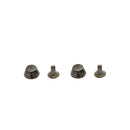 6mm Gunmetal Flat Head Mushroom Studs Pin Back Rivets with Hand Tool For Clothing, Leathercrafts