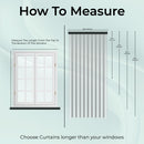 Voile Curtains Woven Semi-Transparent Sheer Slot Top Chiffon Curtain - 2 Panels