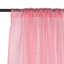 Voile Curtains Woven Semi-Transparent Sheer Slot Top Chiffon Curtain - 2 Panels