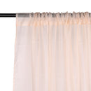 Voile Curtains Woven Semi-Transparent Sheer Slot Top Chiffon Curtain - 2 Panels