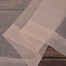 Voile Curtains Woven Semi-Transparent Sheer Slot Top Chiffon Curtain - 2 Panels