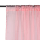 Voile Curtains Woven Semi-Transparent Sheer Slot Top Chiffon Curtain - 2 Panels