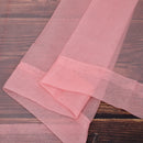 Voile Curtains Woven Semi-Transparent Sheer Slot Top Chiffon Curtain - 2 Panels