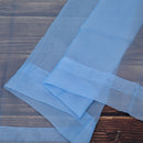 Voile Curtains Woven Semi-Transparent Sheer Slot Top Chiffon Curtain - 2 Panels