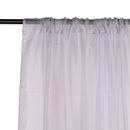 Voile Curtains Woven Semi-Transparent Sheer Slot Top Chiffon Curtain - 2 Panels