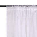 Voile Curtains Woven Semi-Transparent Sheer Slot Top Chiffon Curtain - 2 Panels
