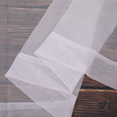 Voile Curtains Woven Semi-Transparent Sheer Slot Top Chiffon Curtain - 2 Panels