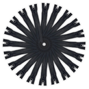 YKK Black Chunky VISLON Zip Zipper, Plastic Teeth Open End Sewing Zipper For Jackets, Coat, DIY Craft Projects