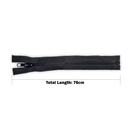 YKK Black Chunky VISLON Zip Zipper, Plastic Teeth Open End Sewing Zipper For Jackets, Coat, DIY Craft Projects