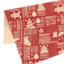 Christmas Gift Wrapping Paper 70cm x 50cm, Different Design Kraft Wrapping Paper, 9pcs