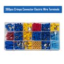 Crimp Connectors Tool Kit Set Containing Male & Female, Ring, Piggy Back and Butt Splice