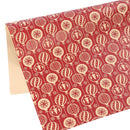 Christmas Gift Wrapping Paper 70cm x 50cm, Different Design Kraft Wrapping Paper, 9pcs