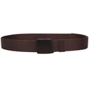 1.5" Men Canvas Belt with Flip Plastic Buckle, Nylon Webbing Military-Style Belt