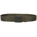 1.5" Men Canvas Belt with Flip Plastic Buckle, Nylon Webbing Military-Style Belt