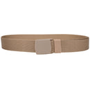 1.5" Men Canvas Belt with Flip Plastic Buckle, Nylon Webbing Military-Style Belt