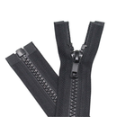 YKK Black Chunky VISLON Zip Zipper, Plastic Teeth Open End Sewing Zipper For Jackets, Coat, DIY Craft Projects