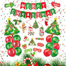 Christmas Banner Balloon Garland Kit, Xmas Party Decoration Set