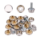 Machine Screw Press Studs, Snap Fasteners with Screw, Screw Snaps for Caravans