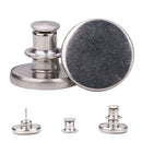 17mm No-Sew Jean Button Replacements, Tool-Free Buttons, Reusable Instant Buttons for Denim Jeans, Jackets