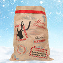 Hessian Burlap Christmas Stocking