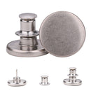 17mm No-Sew Jean Button Replacements, Tool-Free Buttons, Reusable Instant Buttons for Denim Jeans, Jackets