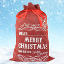 Burlap Jute Red Christmas Stockings