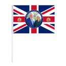 Hand Waving Flag Union Jack Small Flag on Stick for King Charles III Coronation