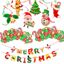Christmas Banner Balloon Garland Kit, Xmas Party Decoration Set