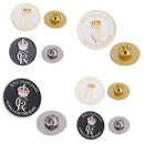 King Charles III Coronation Lapel Pin Badge Royal Crown Metal Brooch