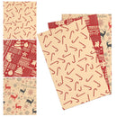 Christmas Gift Wrapping Paper 70cm x 50cm, Different Design Kraft Wrapping Paper, 9pcs