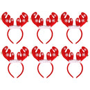 Reindeer Antlers Design Christmas Headband, Xmas Party Novelty 1/6/12pcs