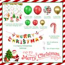 Christmas Banner Balloon Garland Kit, Xmas Party Decoration Set