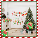 Christmas Banner Balloon Garland Kit, Xmas Party Decoration Set