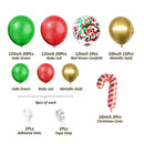 Christmas Banner Balloon Garland Kit, Xmas Party Decoration Set