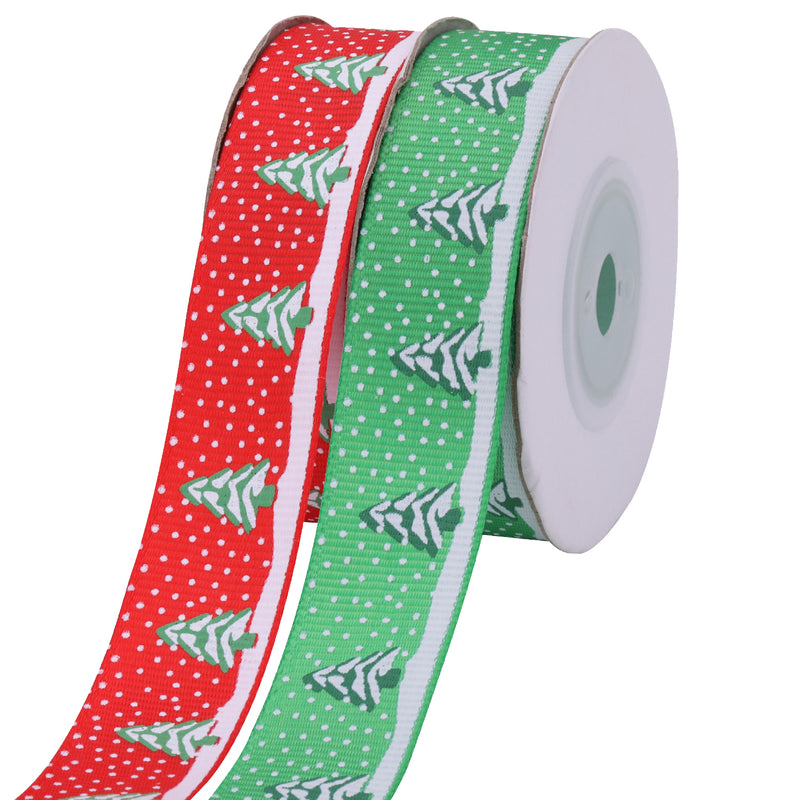 Assorted Grosgrain Christmas Ribbon for Gift Wrapping