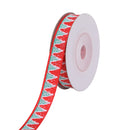 Christmas Grosgrain Ribbon for Gift Wrapping, Xmas Festive Decoration, Bows Making