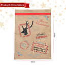 Hessian Burlap Christmas Stocking