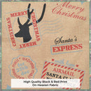 Hessian Burlap Christmas Stocking