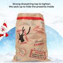 Hessian Burlap Christmas Stocking