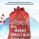 Burlap Jute Red Christmas Stockings