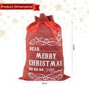 Burlap Jute Red Christmas Stockings