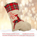 Hessian Burlap Christmas Stocking Linen Sack
