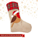 Hessian Burlap Christmas Stocking Linen Sack