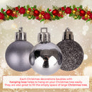 Christmas Baubles Xmas Tree Decoration Ball Ornaments with Strings