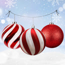 Christmas Baubles Xmas Tree Decoration Ball Ornaments with Strings