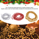 24ft Metallic Bead Chain for Christmas Tree Decoration